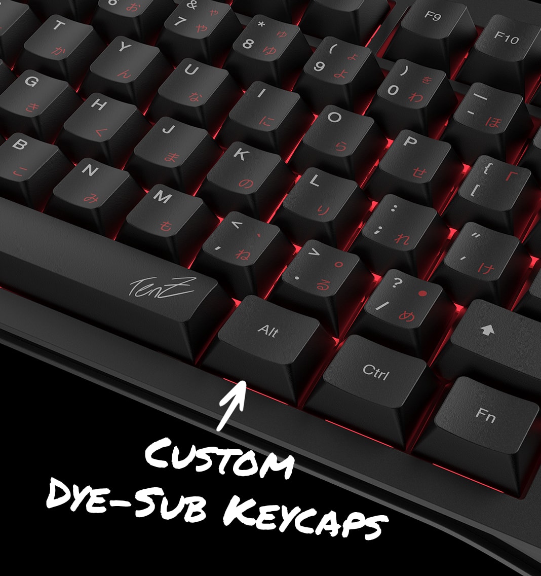 Custom dye-sub keycaps